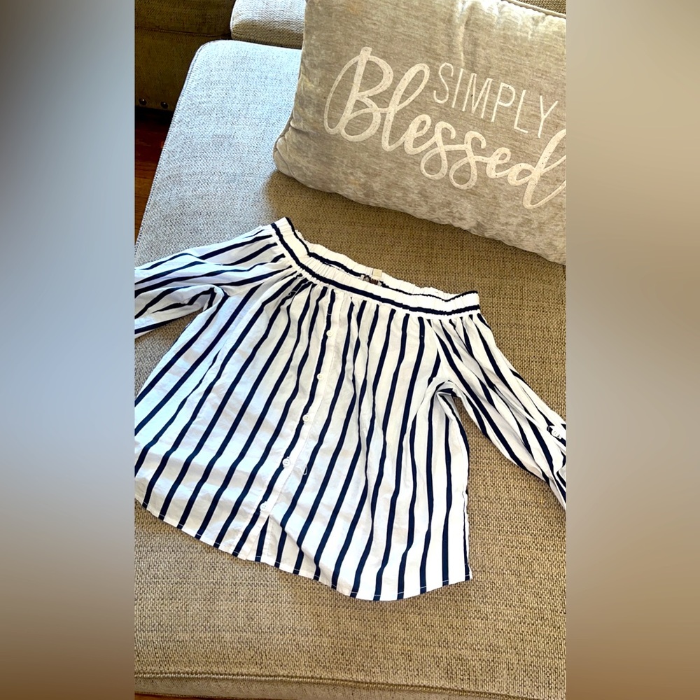 Stripped woman’s blouse